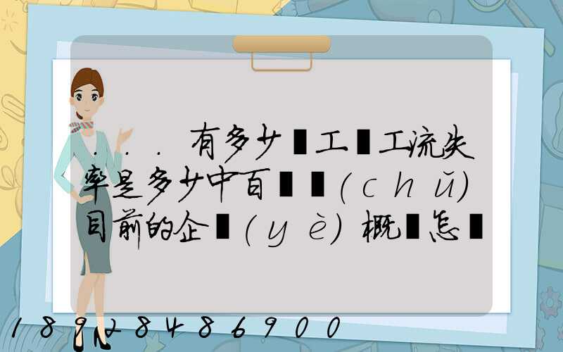 ...有多少員工員工流失率是多少中百倉儲(chǔ)目前的企業(yè)概況怎樣