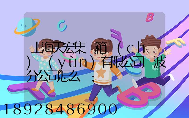 上海天宏集裝箱儲(chǔ)運(yùn)有限公司寧波分公司怎么樣