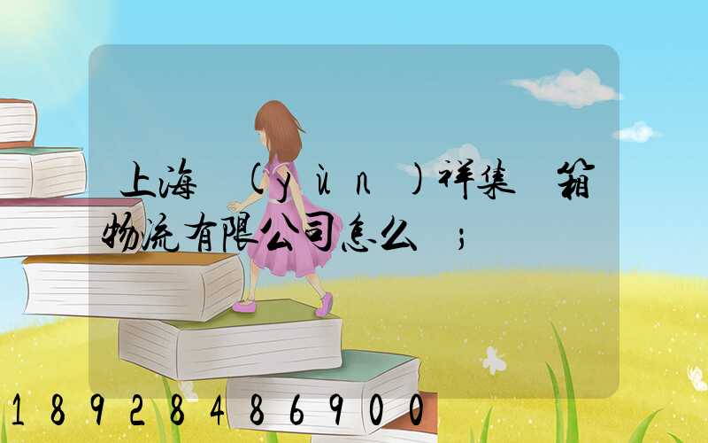 上海運(yùn)祥集裝箱物流有限公司怎么樣