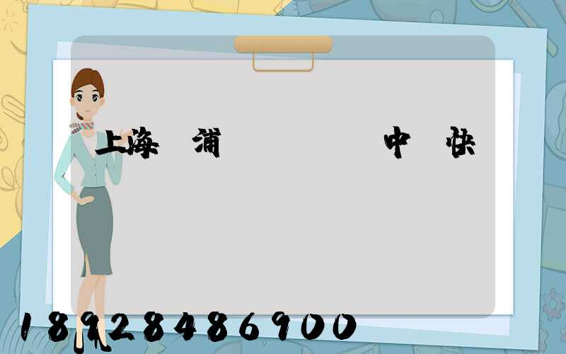 上海黃浦區(qū)中鐵快運