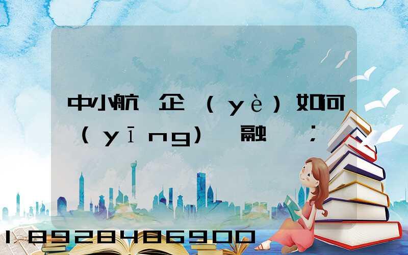 中小航運企業(yè)如何應(yīng)對融資難