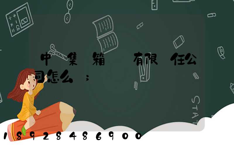 中鐵集裝箱運輸有限責任公司怎么樣