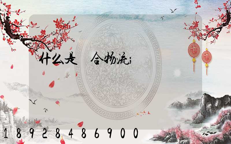 什么是綜合物流