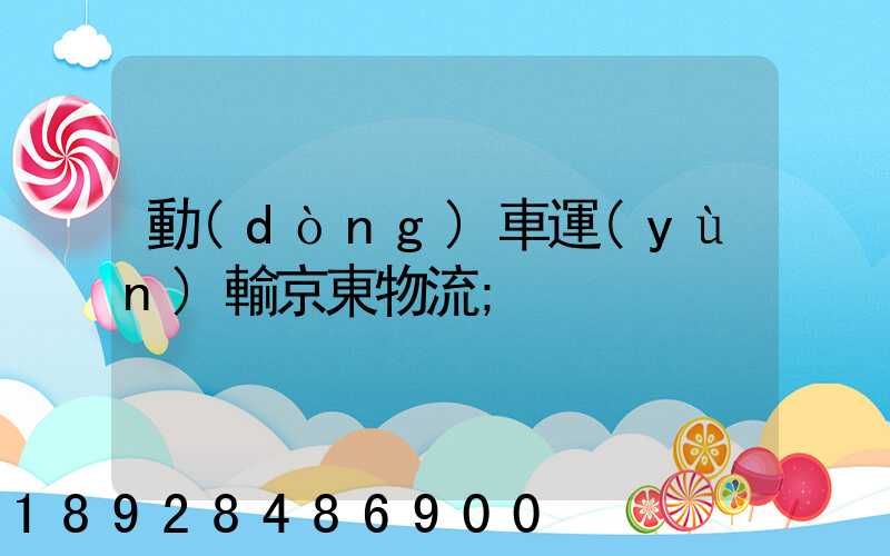 動(dòng)車運(yùn)輸京東物流