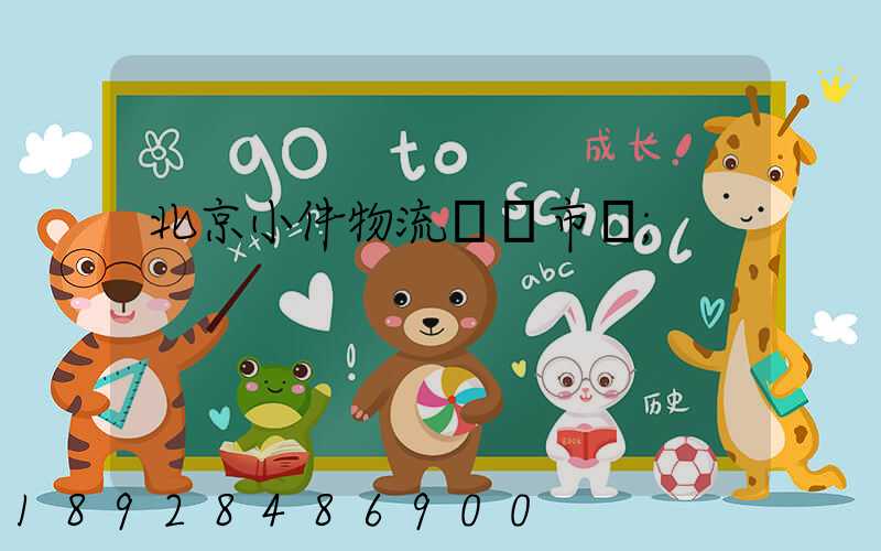 北京小件物流運輸市價