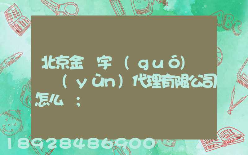 北京金開宇國(guó)際貨運(yùn)代理有限公司怎么樣
