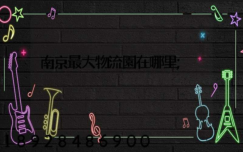 南京最大物流園在哪里