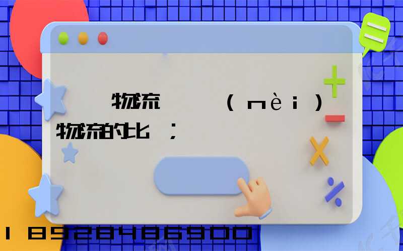 國際物流與國內(nèi)物流的比較