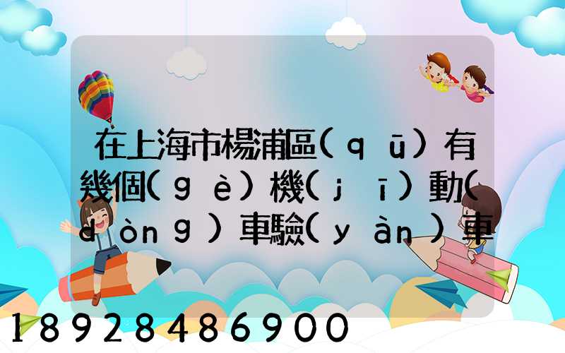 在上海市楊浦區(qū)有幾個(gè)機(jī)動(dòng)車驗(yàn)車點(diǎn)