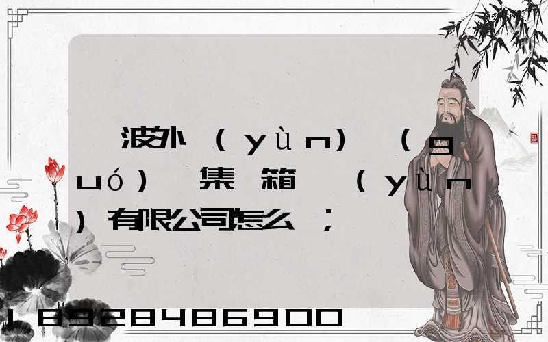 寧波外運(yùn)國(guó)際集裝箱貨運(yùn)有限公司怎么樣