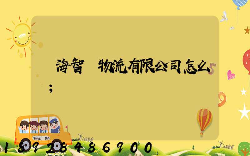 寧海智偉物流有限公司怎么樣
