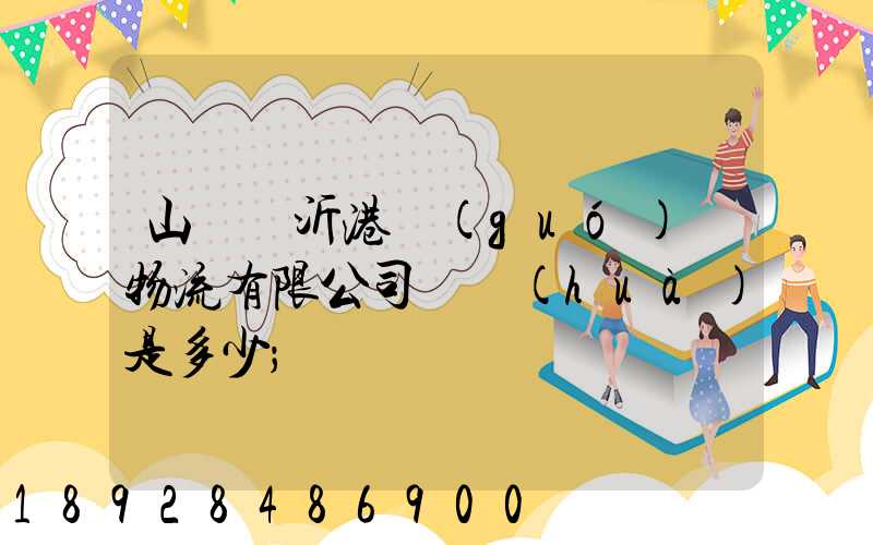 山東臨沂港國(guó)際物流有限公司電話(huà)是多少