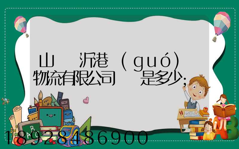 山東臨沂港國(guó)際物流有限公司電話是多少