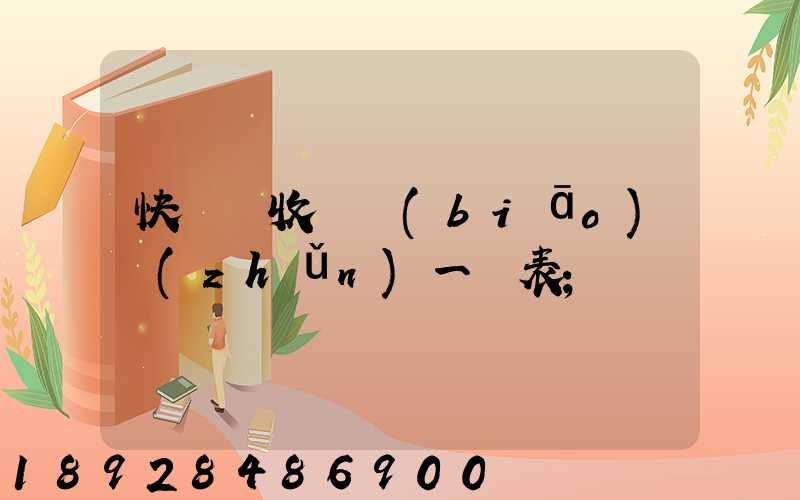快遞費收費標(biāo)準(zhǔn)一覽表