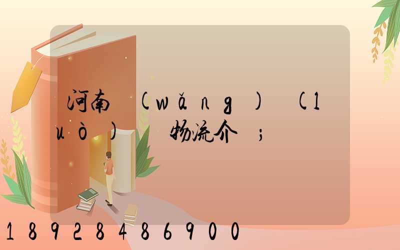 河南網(wǎng)絡(luò)運輸物流介紹