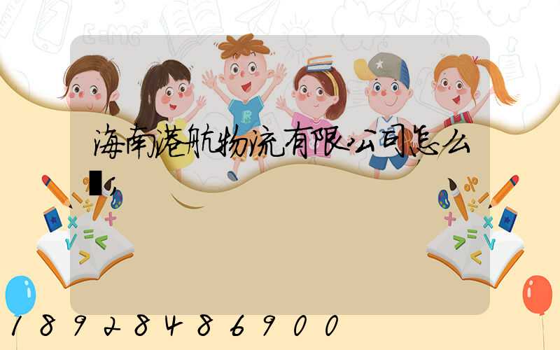 海南港航物流有限公司怎么樣