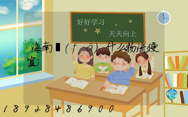 海南發(fā)什么物流便宜