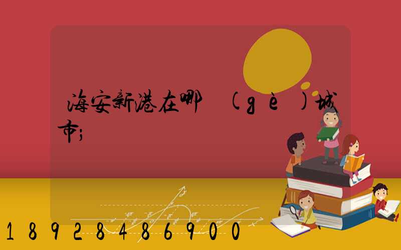 海安新港在哪個(gè)城市