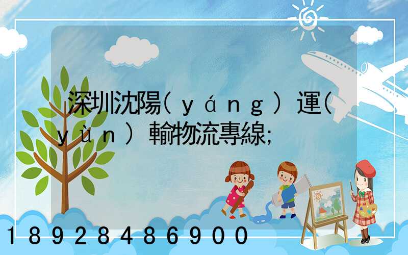 深圳沈陽(yáng)運(yùn)輸物流專線