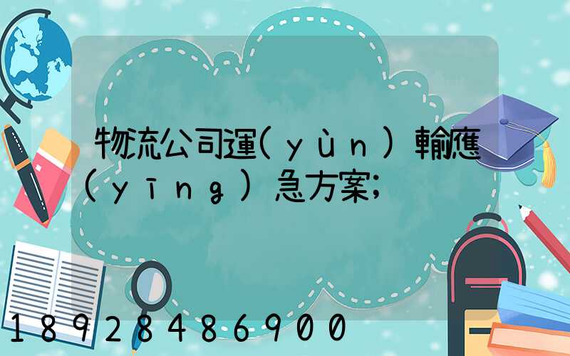 物流公司運(yùn)輸應(yīng)急方案