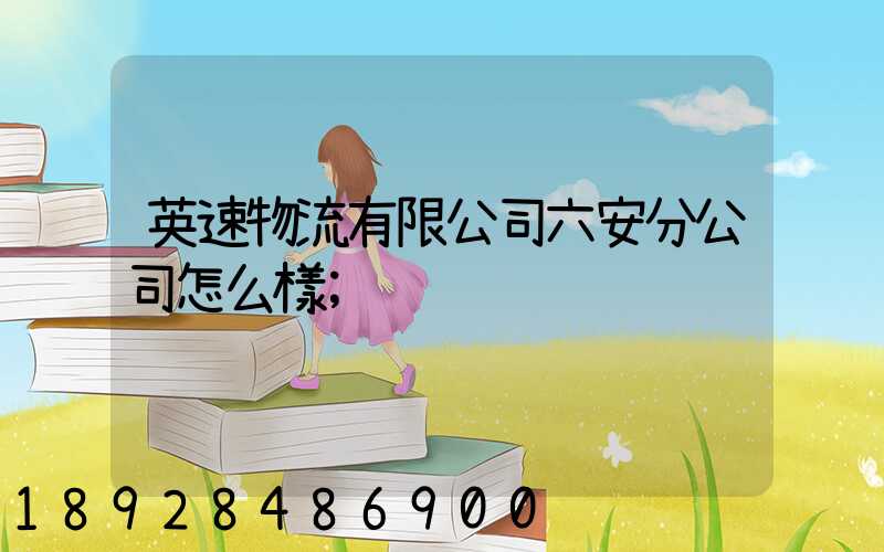 英速物流有限公司六安分公司怎么樣