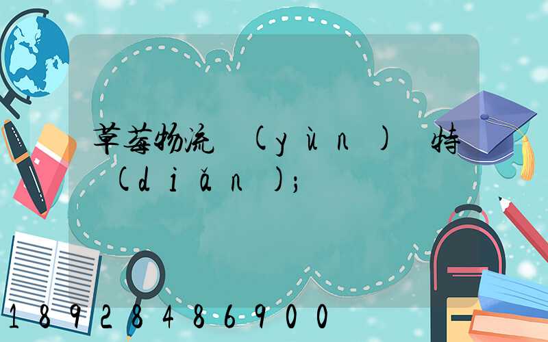 草莓物流運(yùn)輸特點(diǎn)
