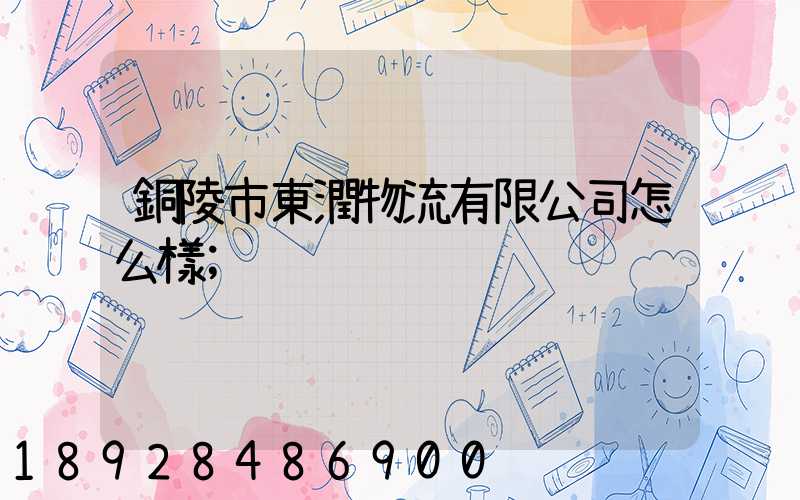 銅陵市東潤物流有限公司怎么樣