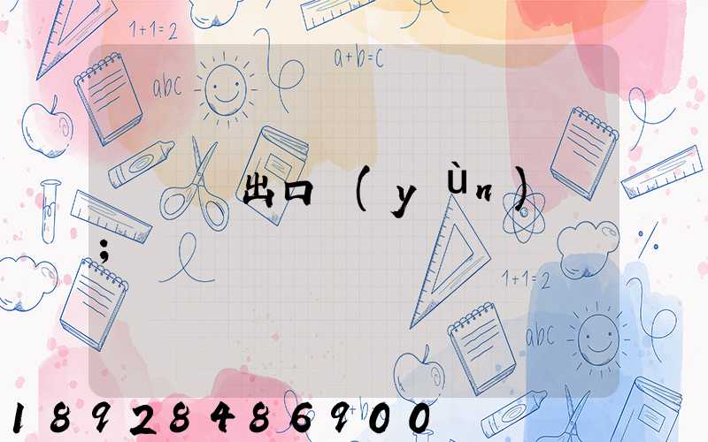 電動車出口運(yùn)輸
