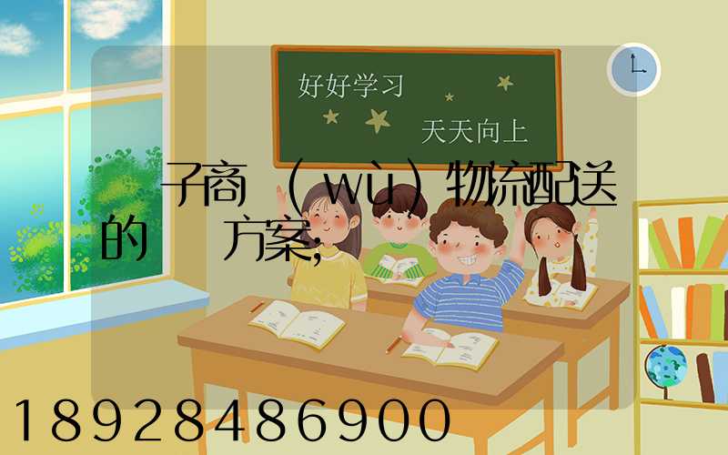 電子商務(wù)物流配送的選擇方案