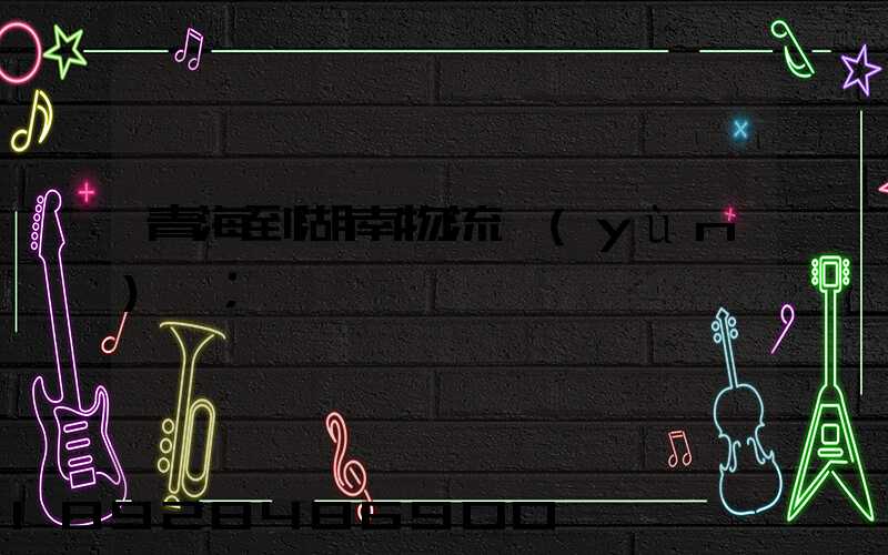 青海到湖南物流運(yùn)輸